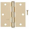 Homepage 3.5 in. Bright Brass Residential Door Hinge, 12PK HO1679514